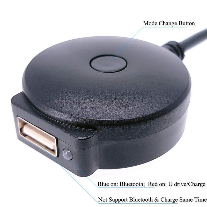 Yoper Bluetooth 5.0 Adapter Compatible with Audi A3 A4 A5 A6 A7 S3 S4 Q3 Q5 Q7 Volkswagen VW Skoda 2G 3G 3G+ AMI MMI Port Cable Music Play Connector Works with Apple iPhone iPod Android Device - Image 3